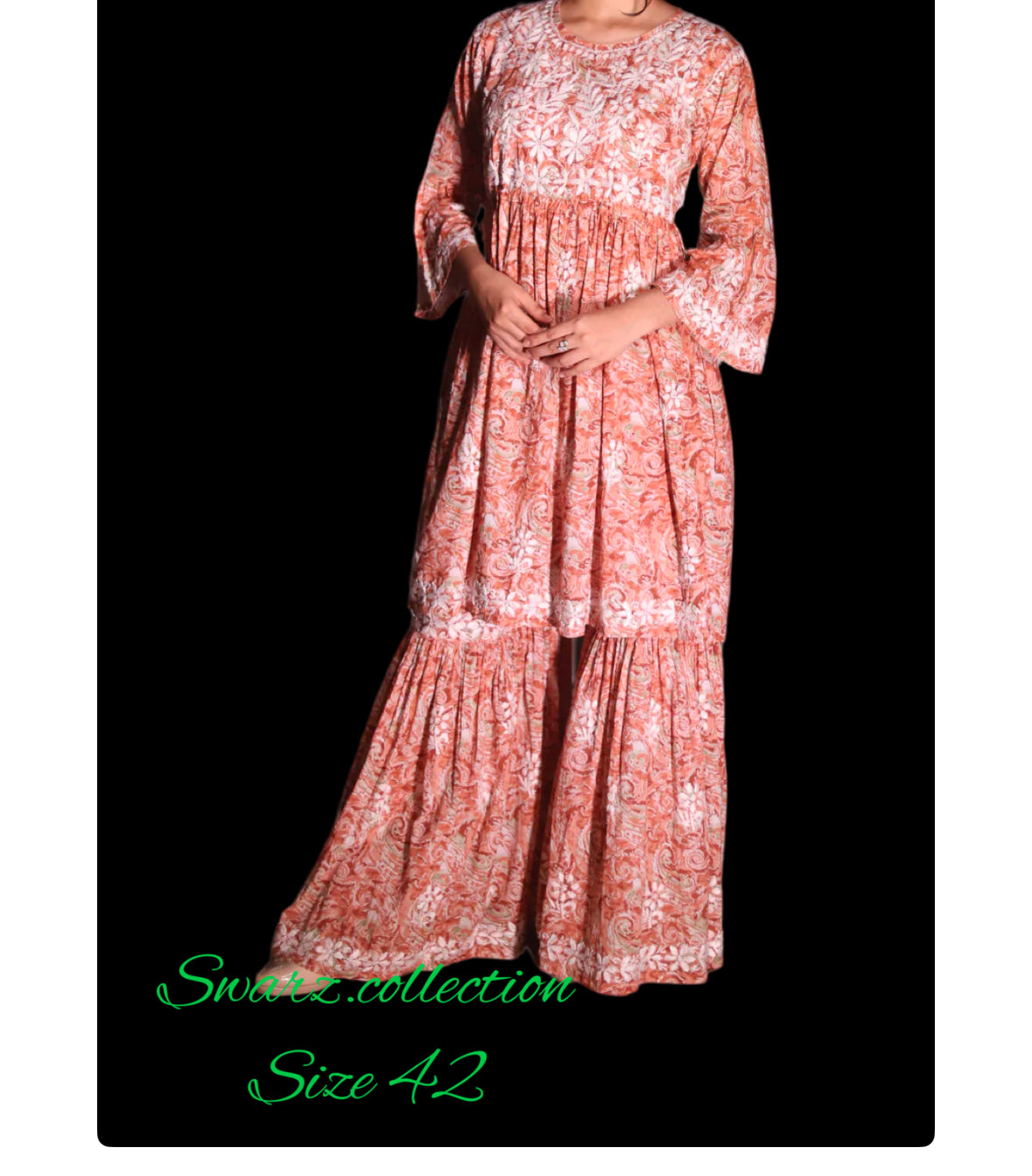 Chikankari garara set size 42